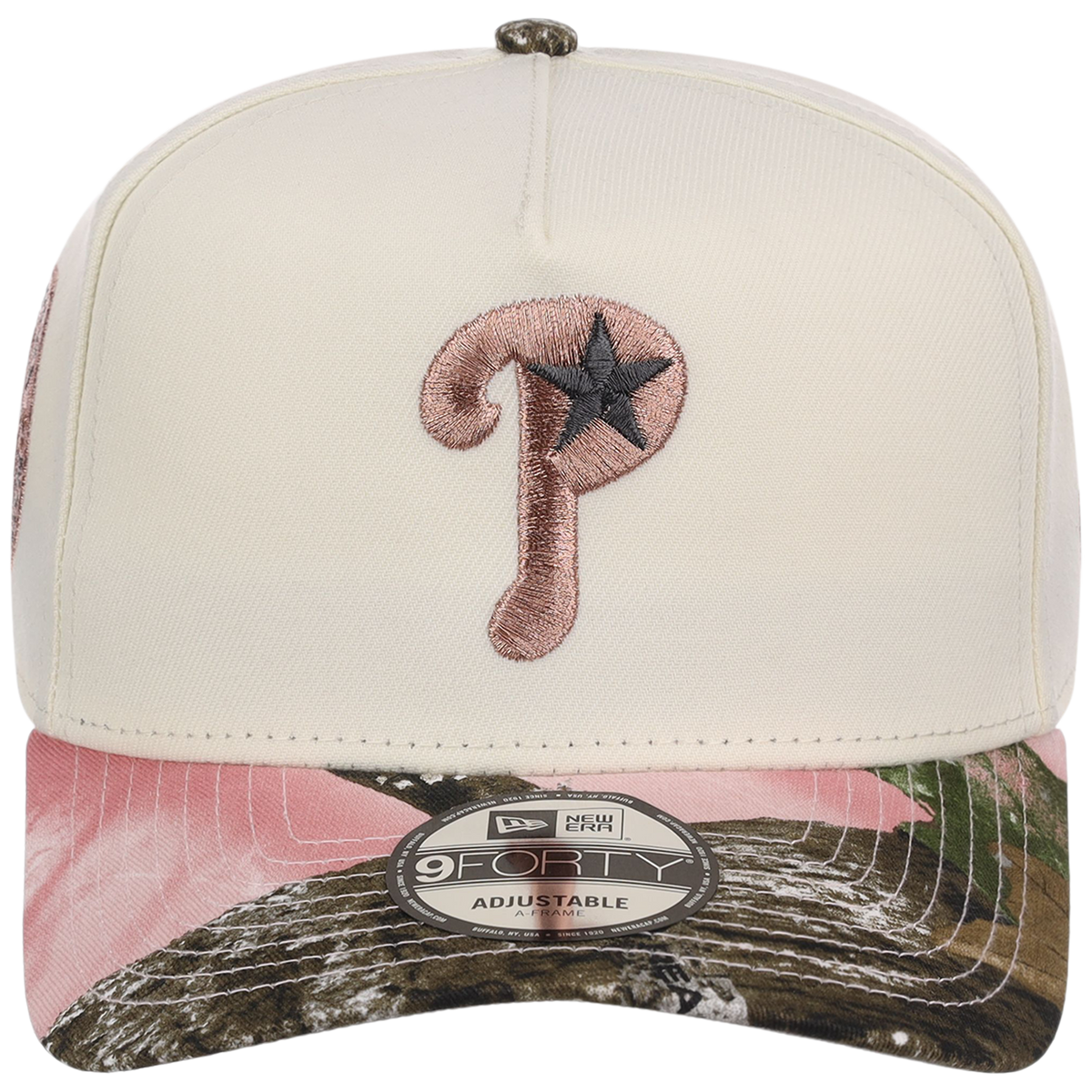 Philadelphia Phillies MLB Chrome Pink Realtree New Era 9FORTY A-Frame
