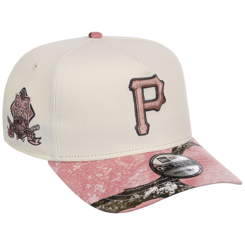 Pittsburgh Pirates MLB Chrome Pink Realtree New Era 9FORTY A-Frame