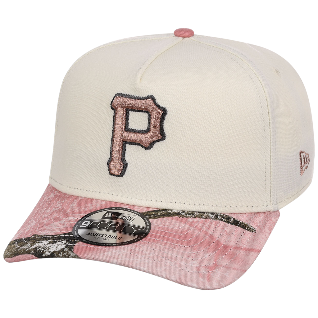 Pittsburgh Pirates MLB Chrome Pink Realtree New Era 9FORTY A-Frame