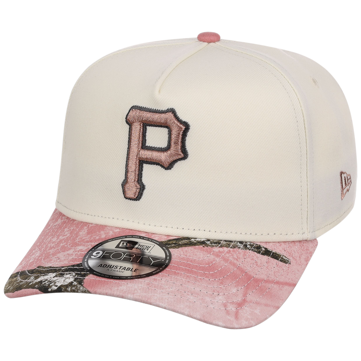 Pittsburgh Pirates MLB Chrome Pink Realtree New Era 9FORTY A-Frame