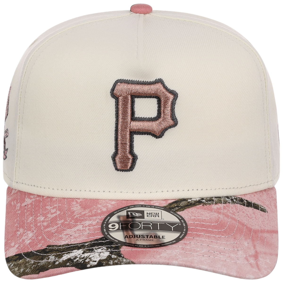 Pittsburgh Pirates MLB Chrome Pink Realtree New Era 9FORTY A-Frame