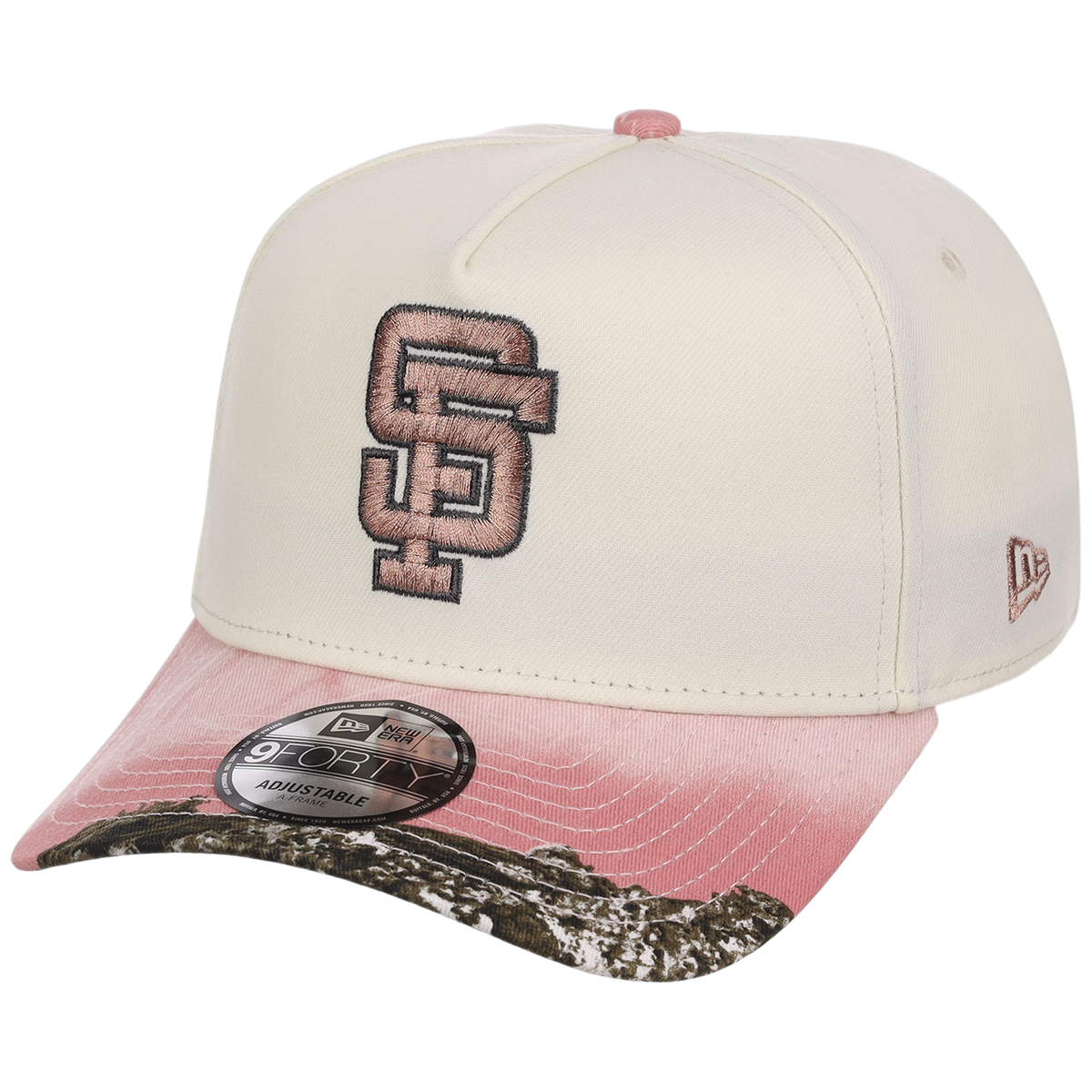 San Francisco Giants MLB Chrome Pink Realtree New Era 9FORTY A-Frame
