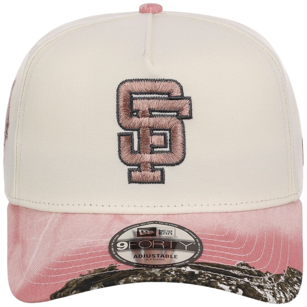 San Francisco Giants MLB Chrome Pink Realtree New Era 9FORTY A-Frame