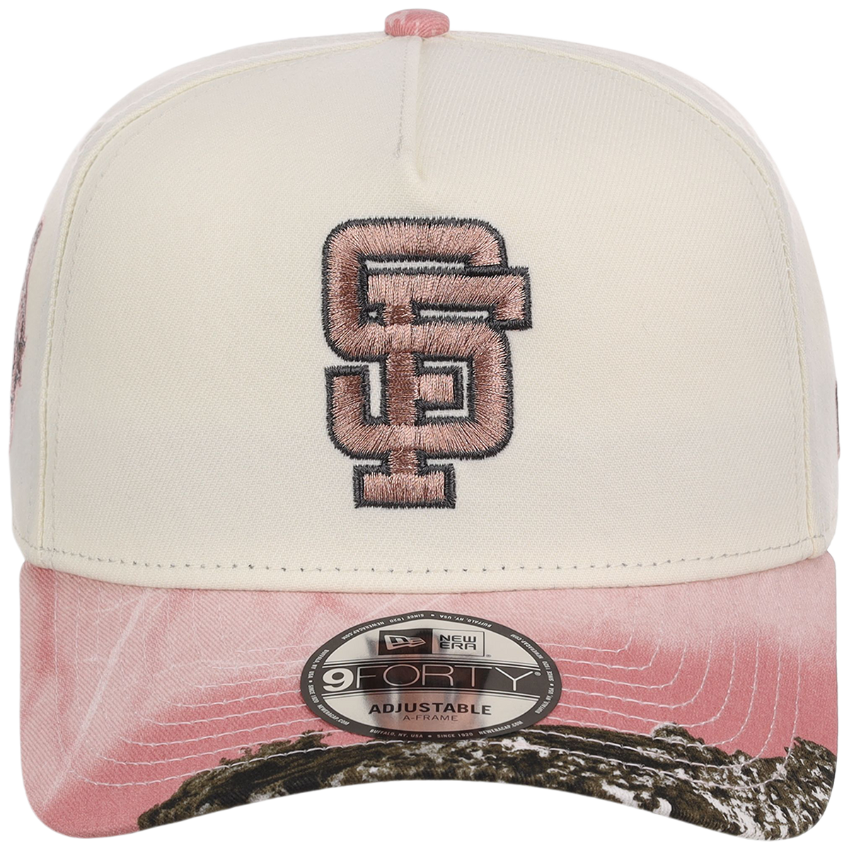 San Francisco Giants MLB Chrome Pink Realtree New Era 9FORTY A-Frame