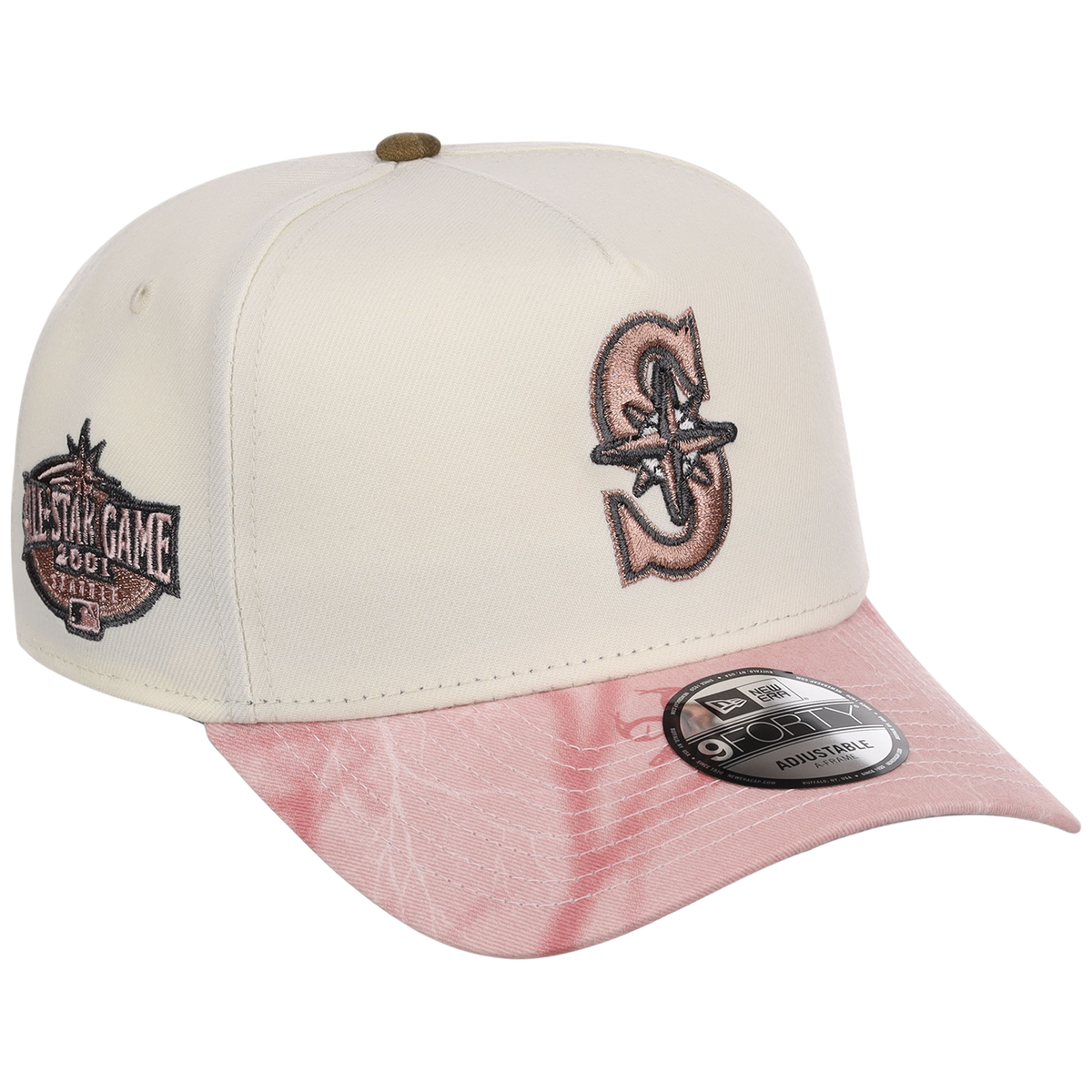 Seattle Mariners MLB Chrome Pink Realtree New Era 9FORTY A-Frame