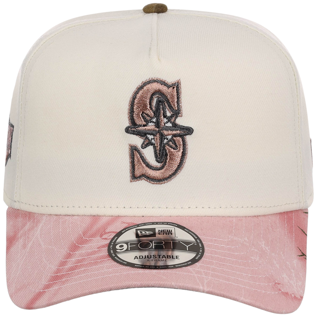 Seattle Mariners MLB Chrome Pink Realtree New Era 9FORTY A-Frame