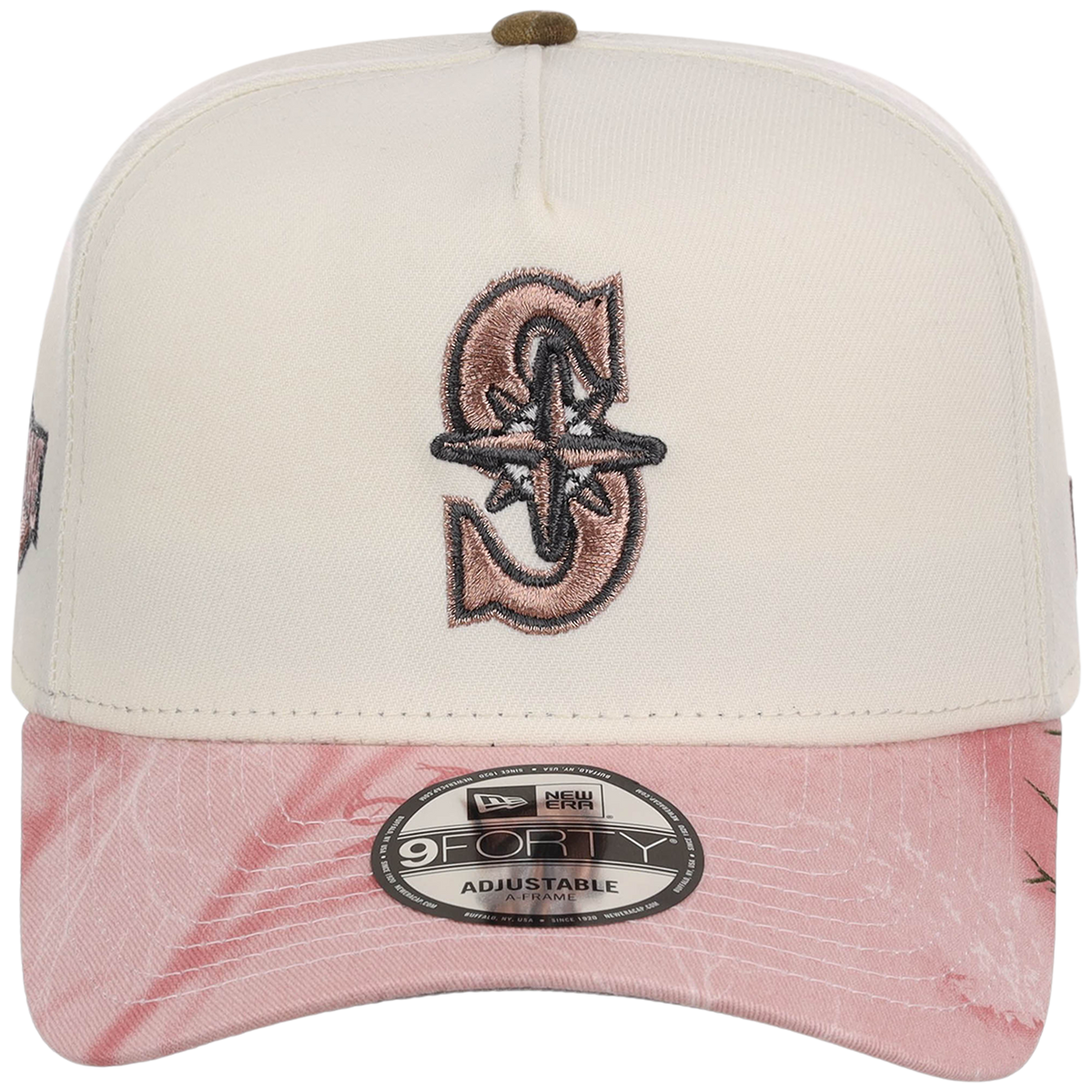 Seattle Mariners MLB Chrome Pink Realtree New Era 9FORTY A-Frame