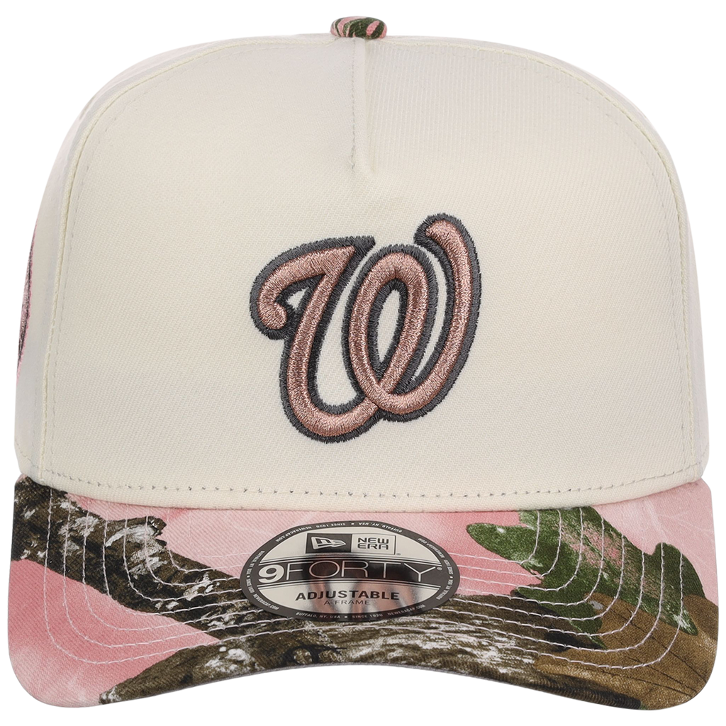 Washington Nationals MLB Chrome Pink Realtree New Era 9FORTY A-Frame