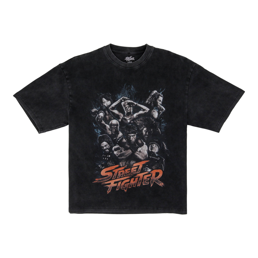 Movie Cast T-Shirt (Black) - Street Fighter 'World Warrior Tournament' Collection