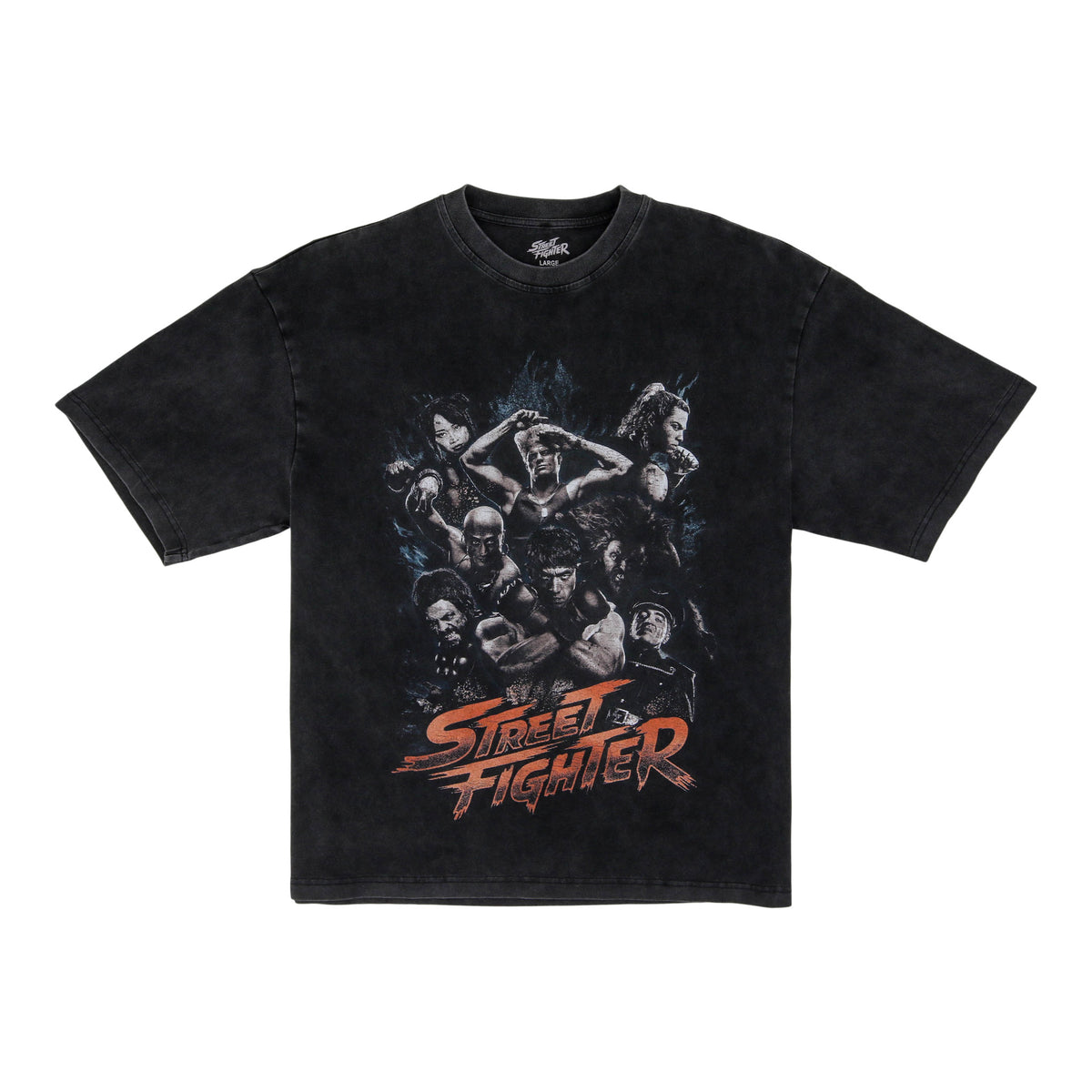 Movie Cast T-Shirt (Black) - Street Fighter 'World Warrior Tournament' Collection