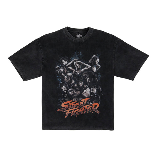 Movie Cast T-Shirt (Black) - Street Fighter 'World Warrior Tournament' Collection