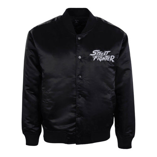 Movie Bomber Jacket (Black) - Street Fighter 'World Warrior Tournament' Collection