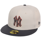 New York Yankees MLB Cream x Graphite New Era 59FIFTY