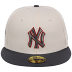 New York Yankees MLB Cream x Graphite New Era 59FIFTY
