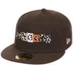 Texas Rangers 'Ransom' Lone Star Livestock New Era 59FIFTY (Brown/Brown/Pink)