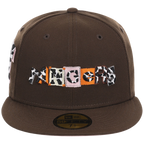 Texas Rangers 'Ransom' Lone Star Livestock New Era 59FIFTY (Brown/Brown/Pink)