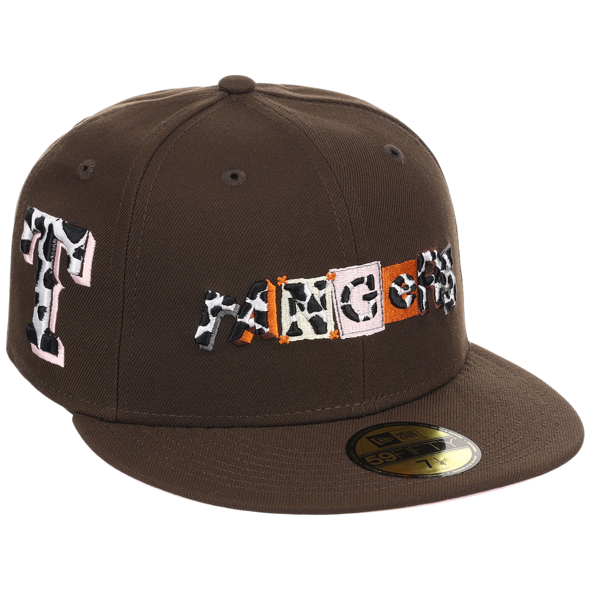 Texas Rangers 'Ransom' Lone Star Livestock New Era 59FIFTY (Brown/Brown/Pink)