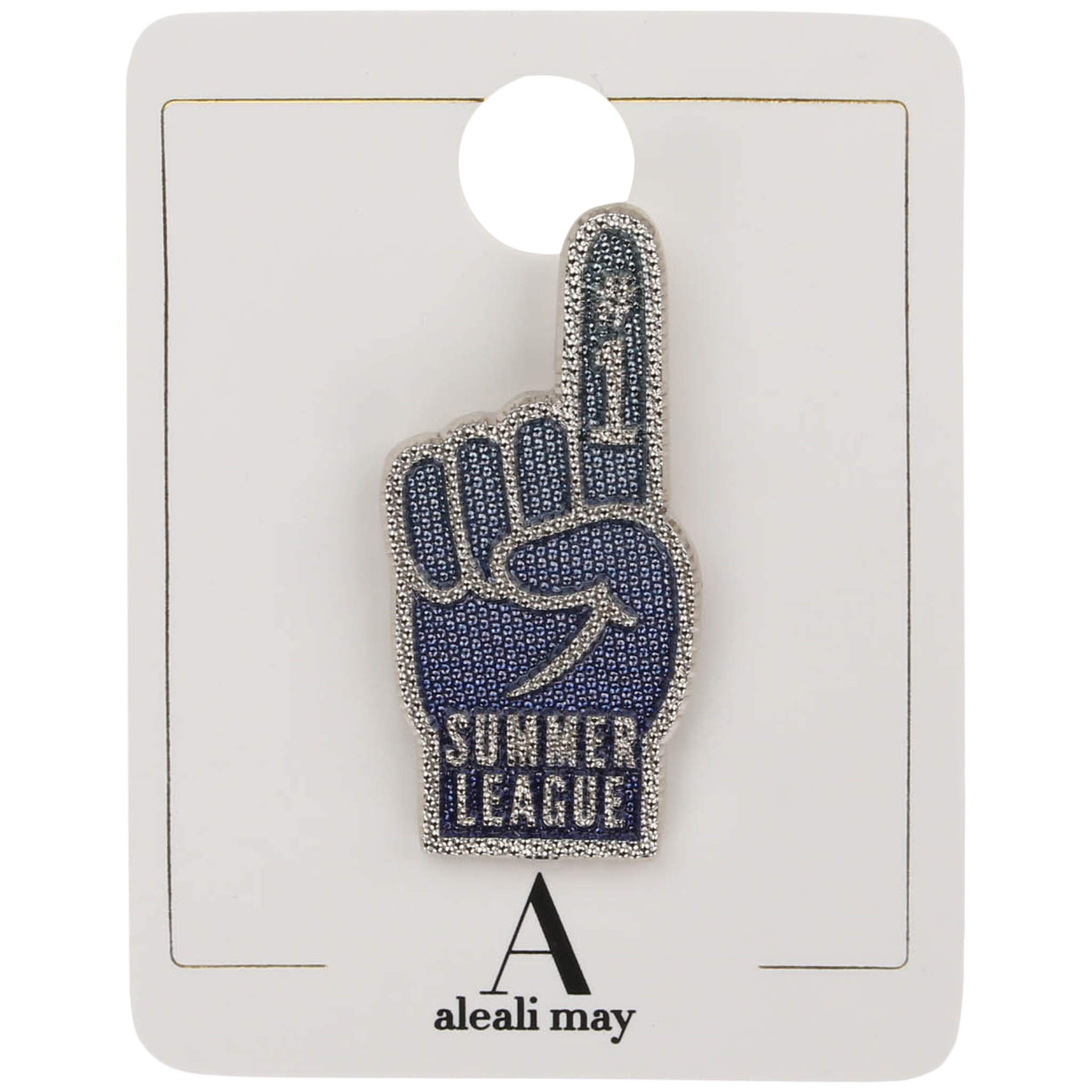 The Aleali May "Summer League LA" Foam Finger Pin