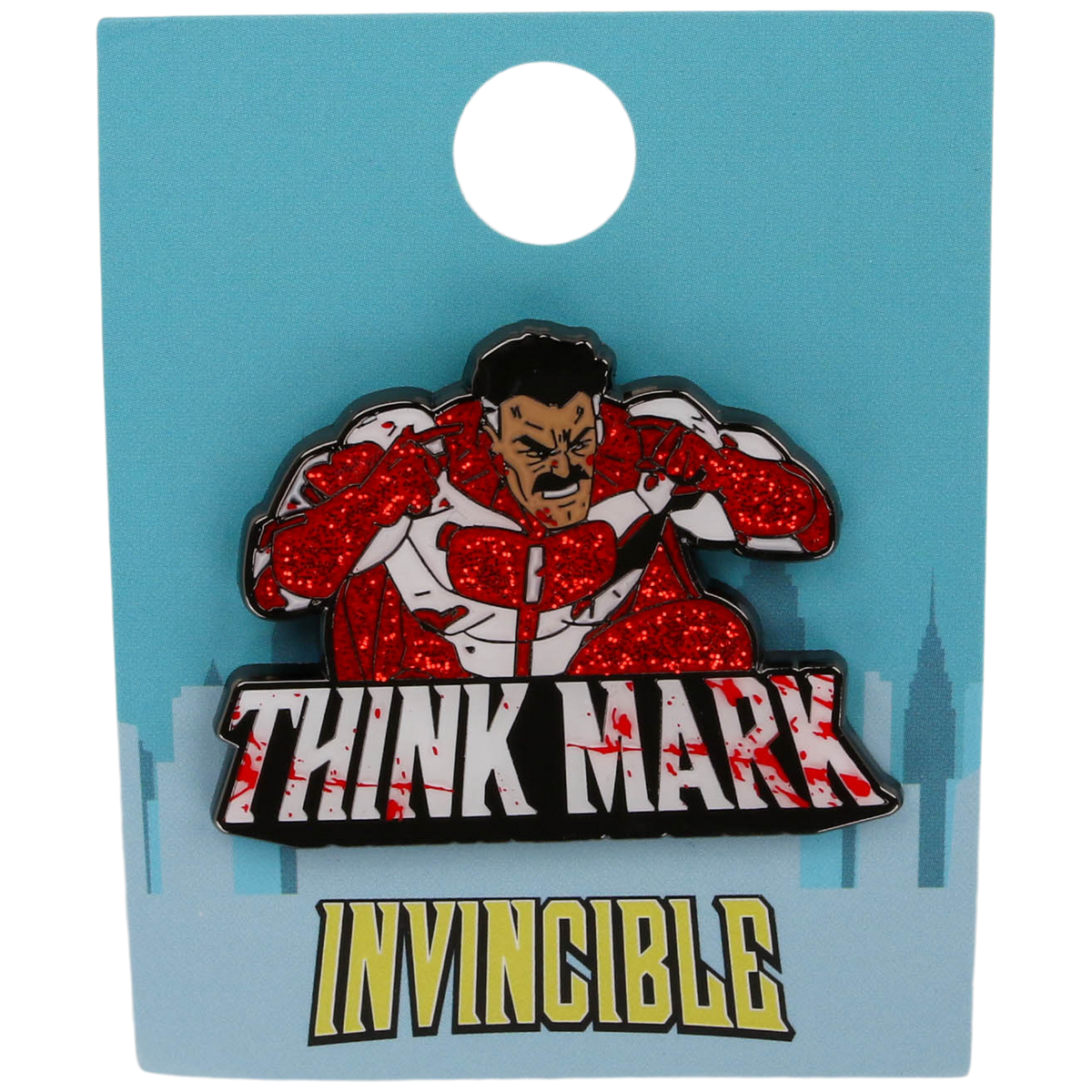 Omni Man Think Mark Pin
