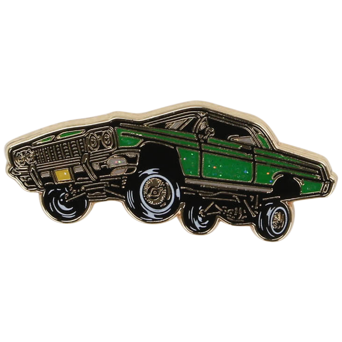 Low Rider Green Pin - Los Angeles Pin the City