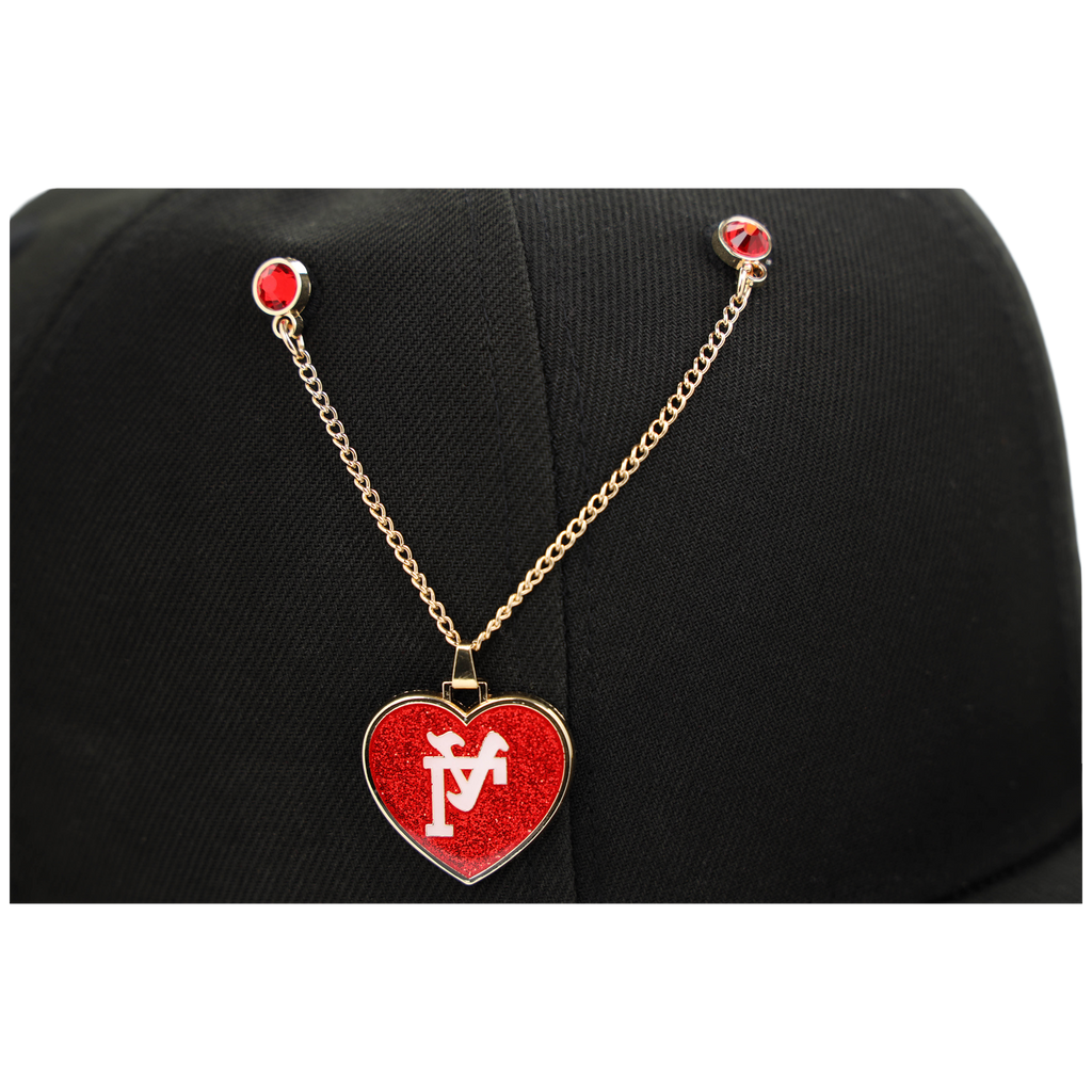 Upsidedown Heart LA Chain - Los Angeles Pin the City