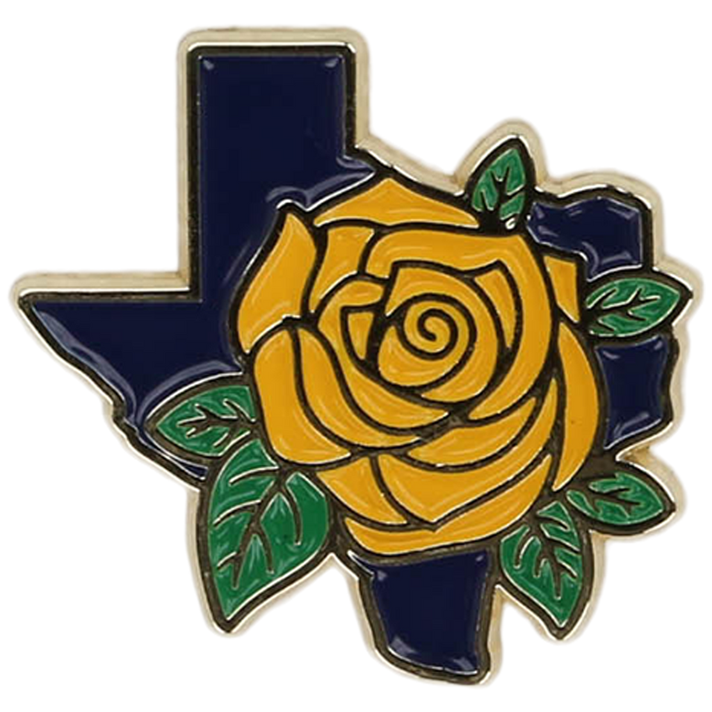 State Rose Pin - Houston Pin the City