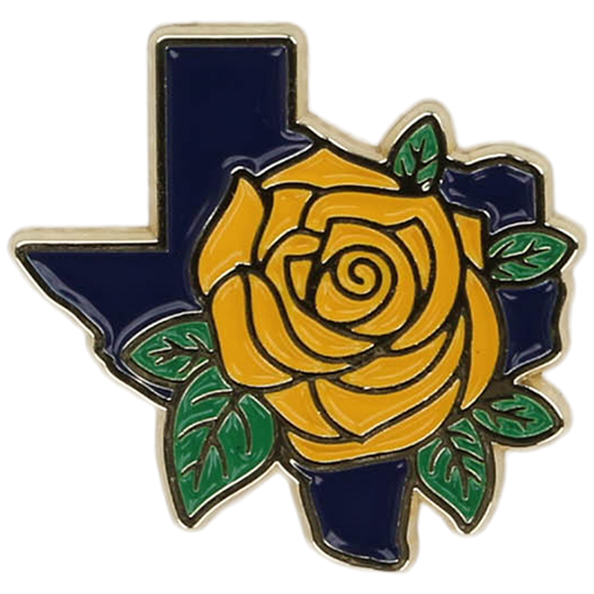 State Rose Pin - Houston Pin the City