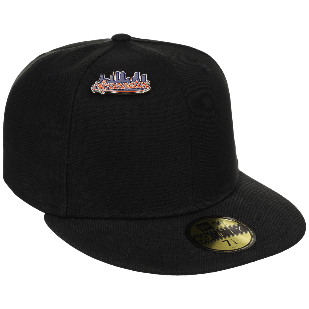 Screwston Skyline Pin - Houston Pin the City