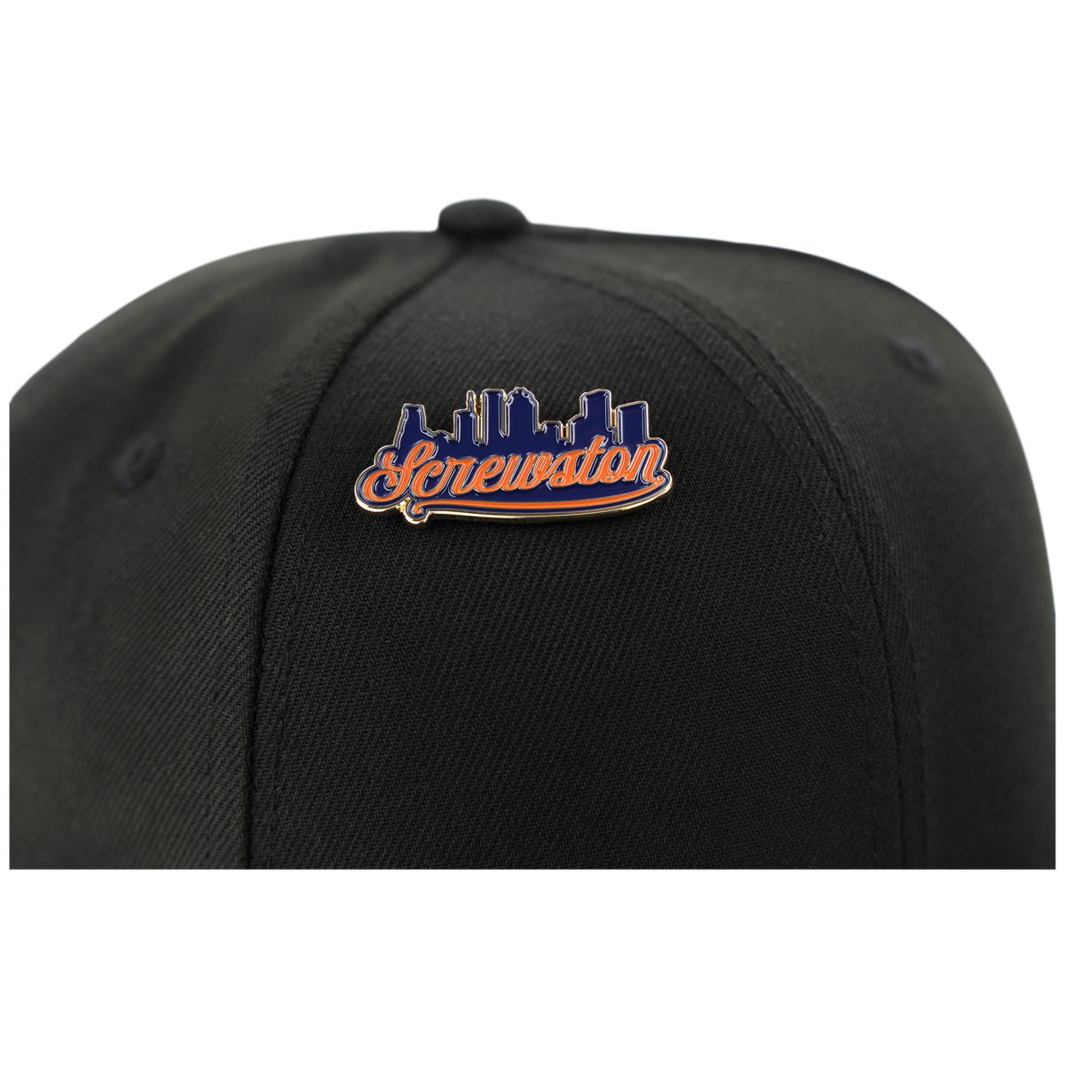 Screwston Skyline Pin - Houston Pin the City
