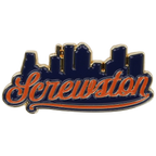 Screwston Skyline Pin - Houston Pin the City