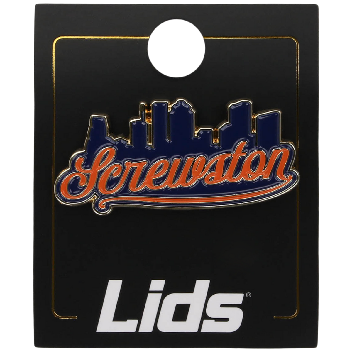 Screwston Skyline Pin - Houston Pin the City