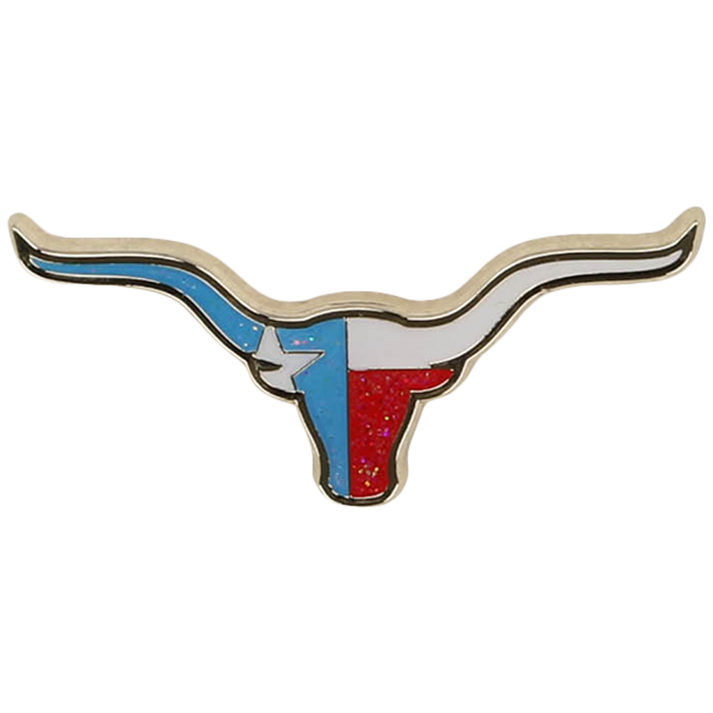 Longhorn State Flag Pin - Houston Pin the City