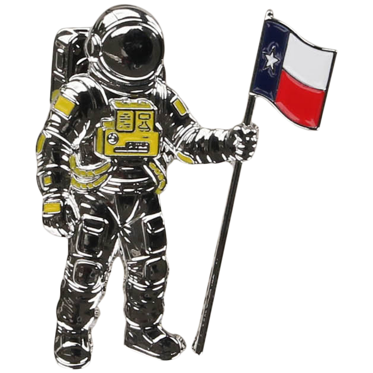 HOUronaut Flag Pin - Houston Pin the City