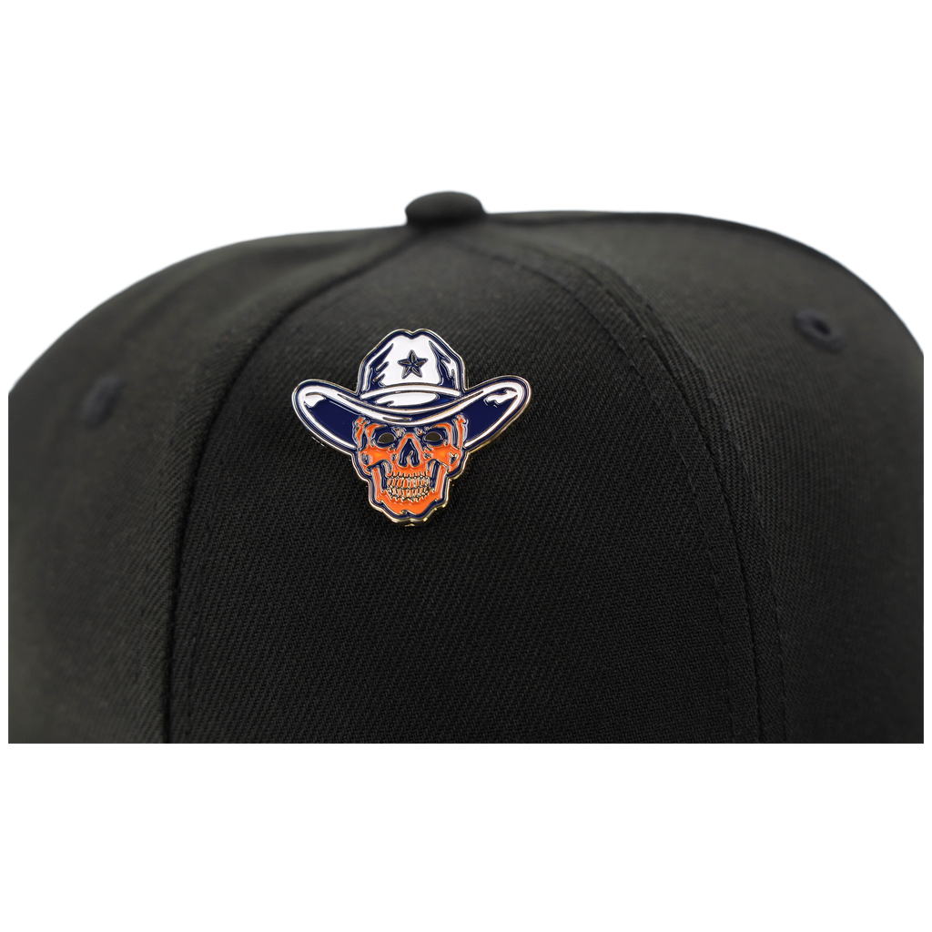 Skull Cowboy Pin - Houston Pin the City