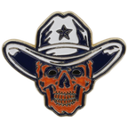 Skull Cowboy Pin - Houston Pin the City