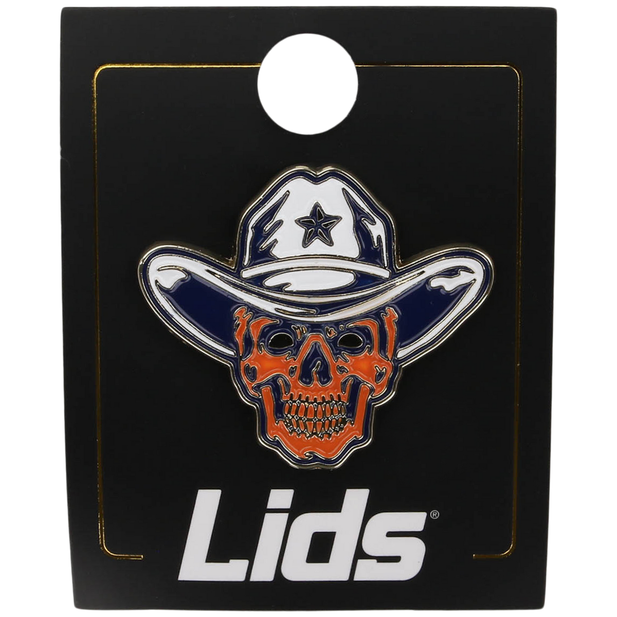 Skull Cowboy Pin - Houston Pin the City