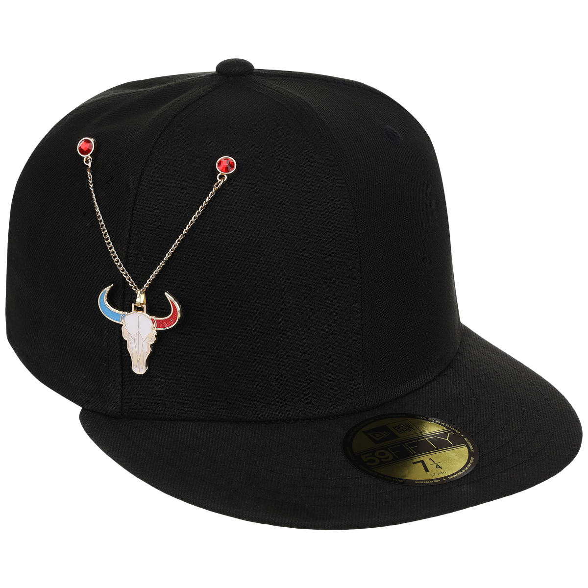 Longhorn Skull Chain - Houston Pin the City