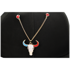 Longhorn Skull Chain - Houston Pin the City