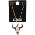 Longhorn Skull Chain - Houston Pin the City