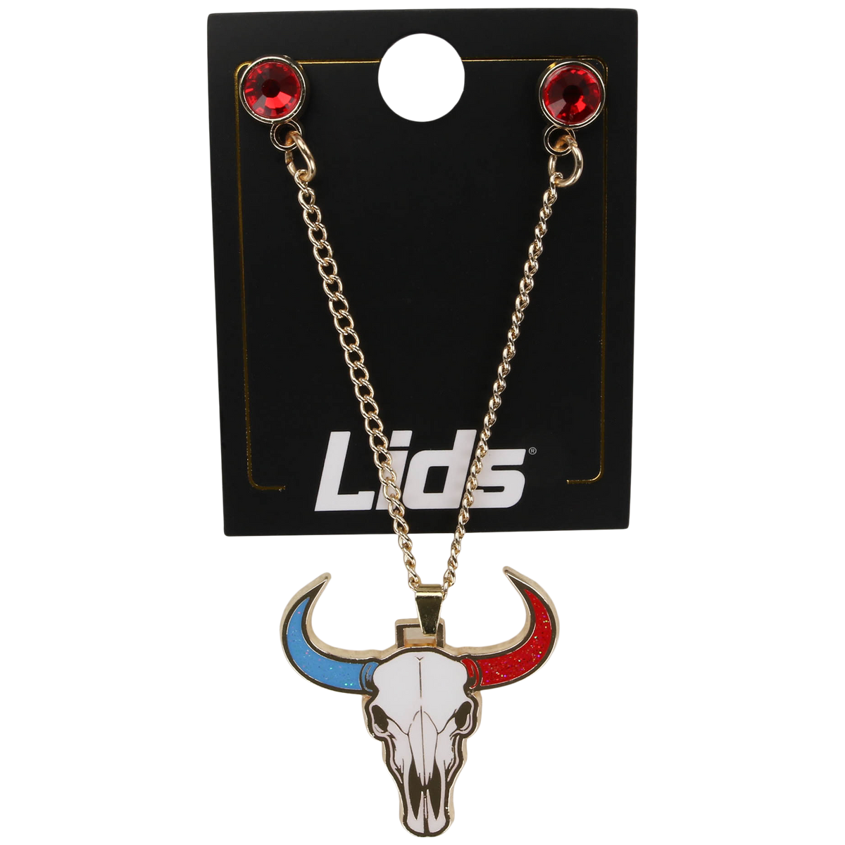 Longhorn Skull Chain - Houston Pin the City