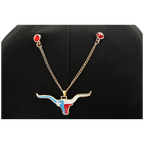 Longhorn State Flag Chain - Houston Pin the City