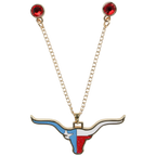 Longhorn State Flag Chain - Houston Pin the City