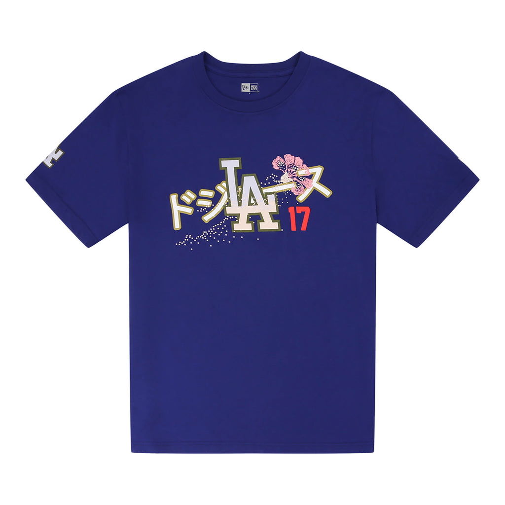 Los Angeles Dodgers Pacific Canvas #17 New Era T-Shirt (Dark Royal)