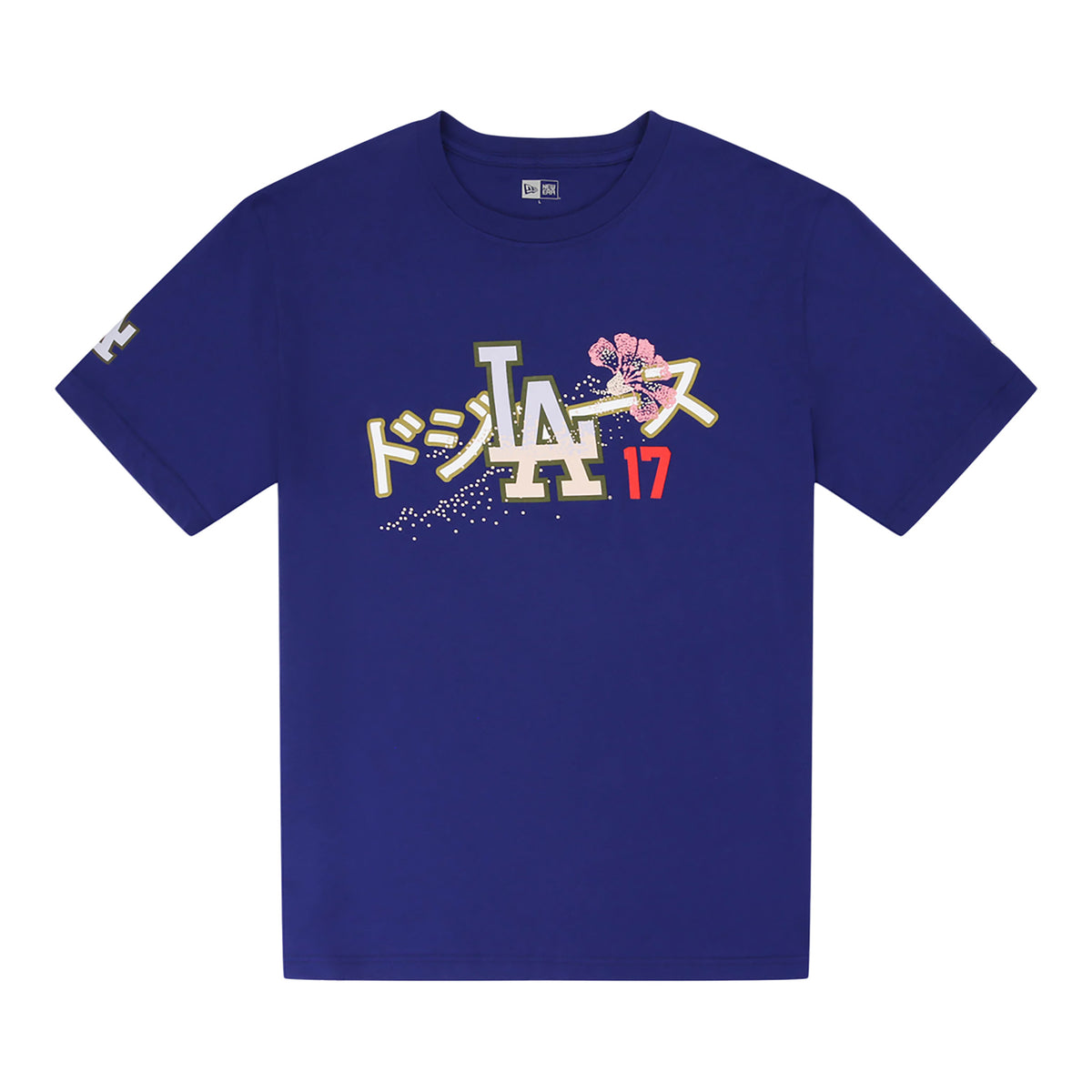 Los Angeles Dodgers Pacific Canvas #17 New Era T-Shirt (Dark Royal)