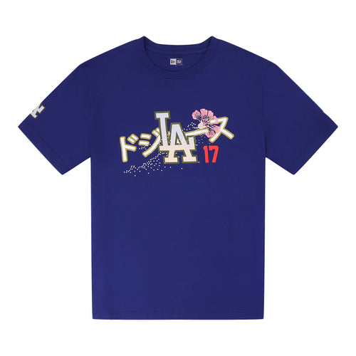 Los Angeles Dodgers Pacific Canvas #17 New Era T-Shirt (Dark Royal)