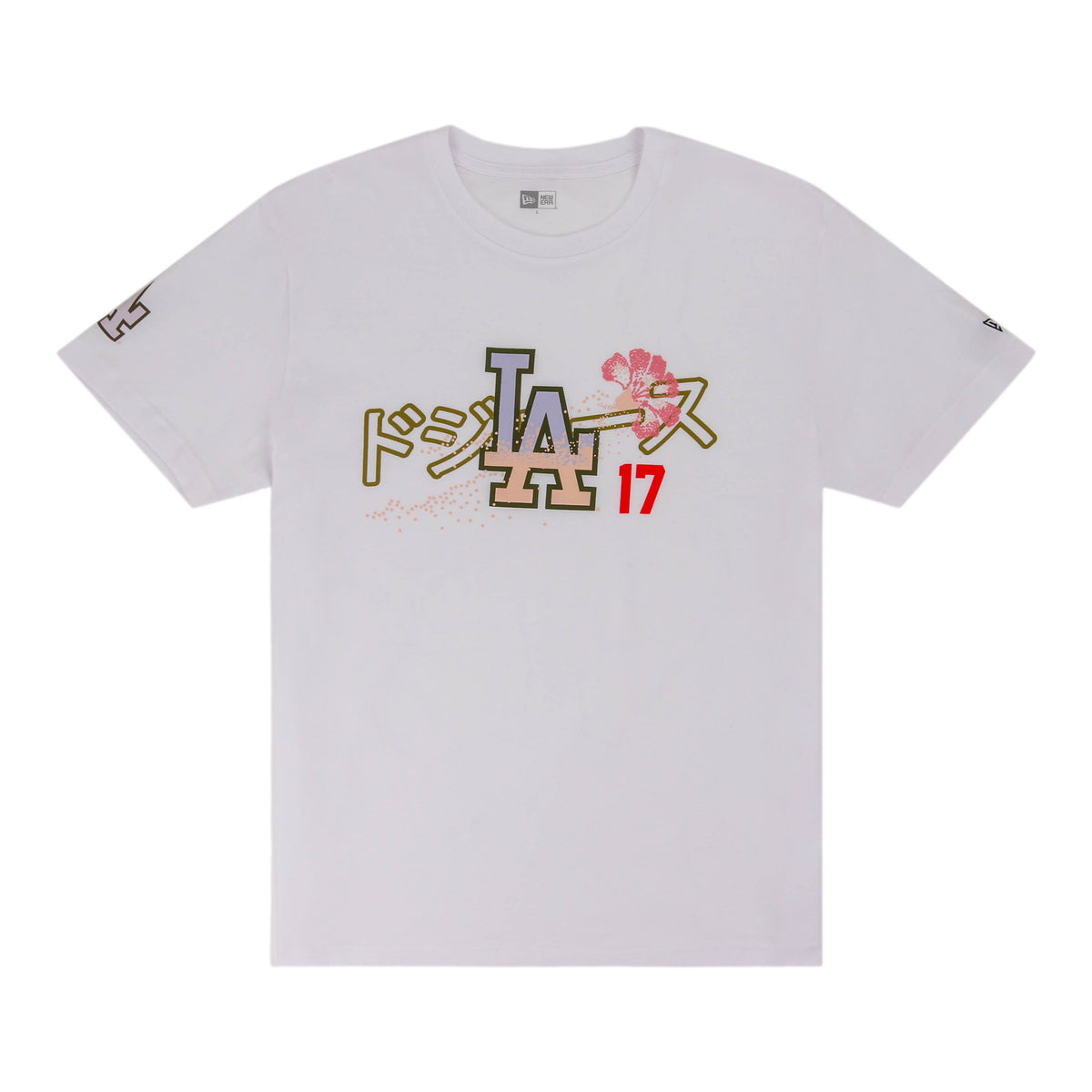 Los Angeles Dodgers Pacific Canvas #17 New Era T-Shirt (White)