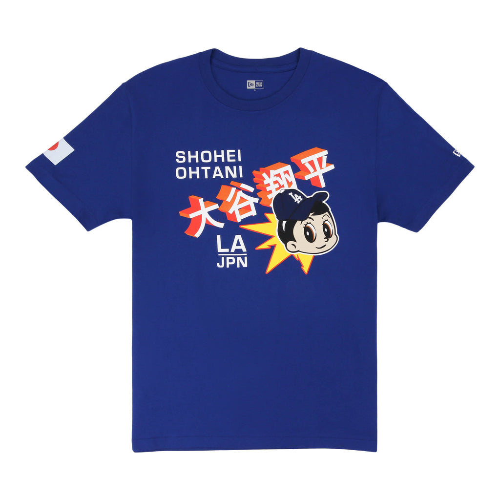Los Angeles Dodgers Pacific Canvas Shohei Ohtani New Era T-Shirt (Royal Blue)