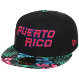 Puerto Rico Crown the Country New Era 59FIFTY (Black/Floral)