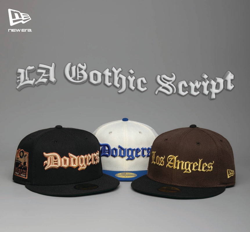 LA Gothic Script New Era 59FIFTY – LidsHatDrop