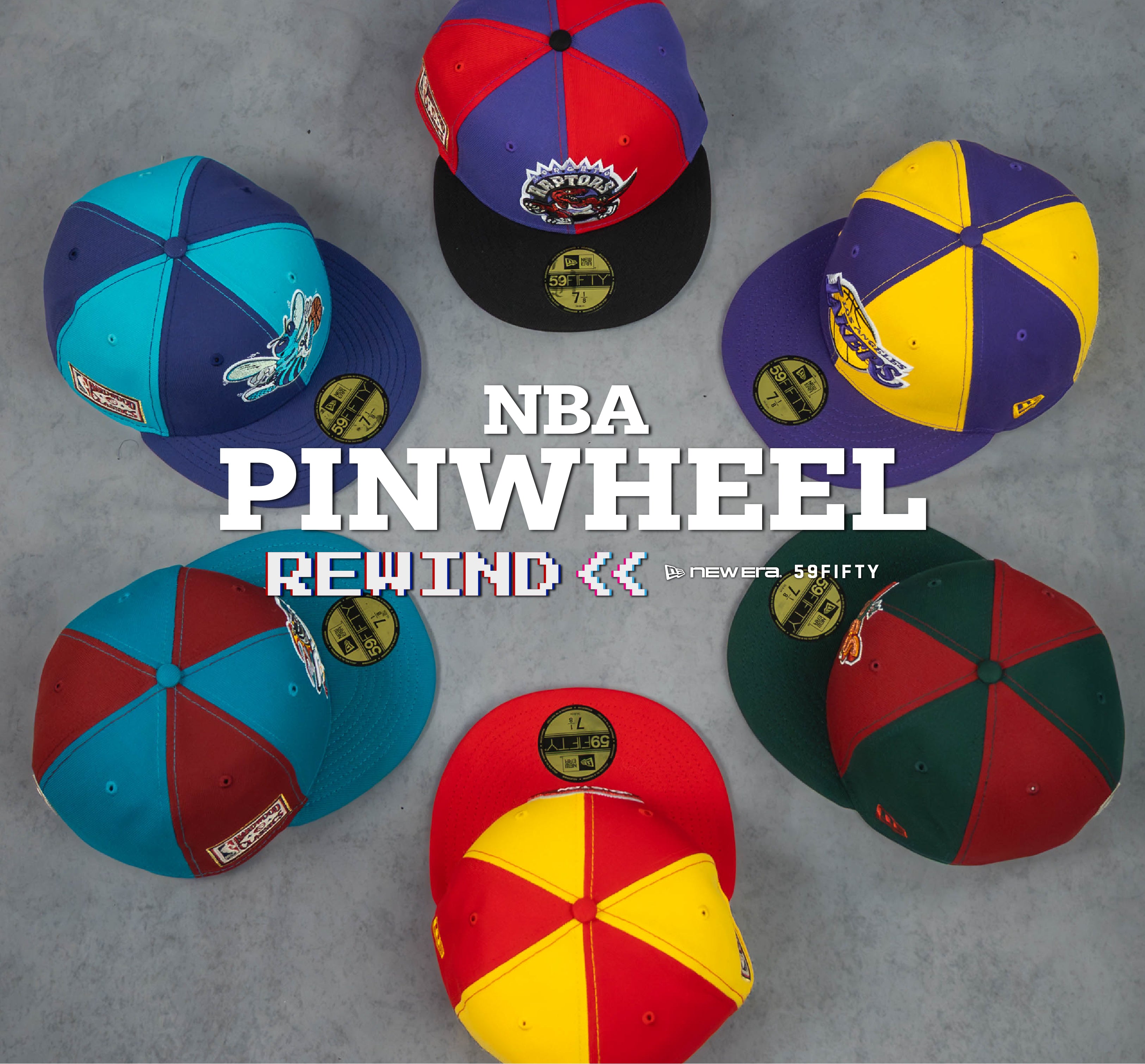 NBA Pinwheel Rewind New Era 59FIFTY – Lids HD